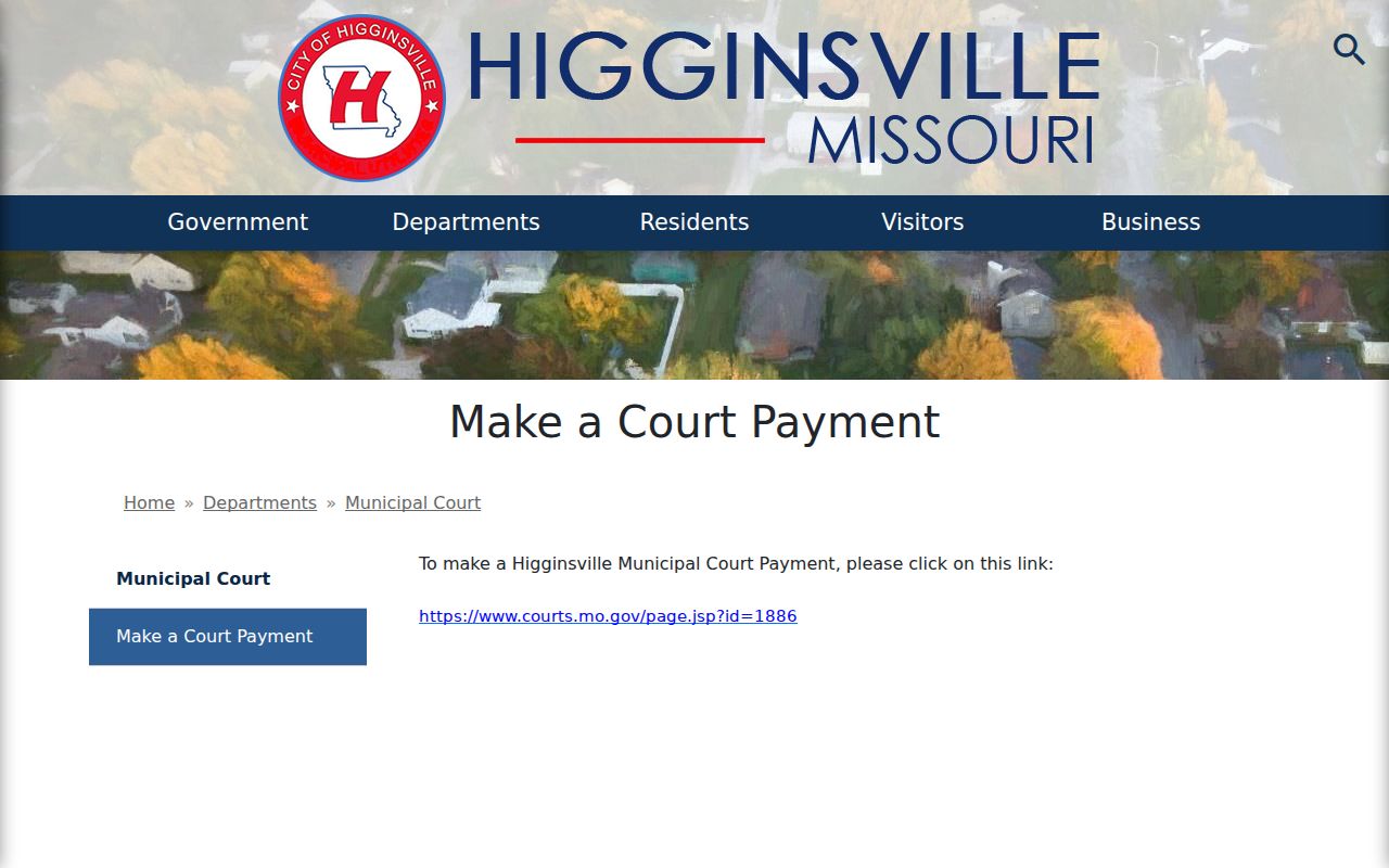Higginsville court docket payment route through Missouri Courts