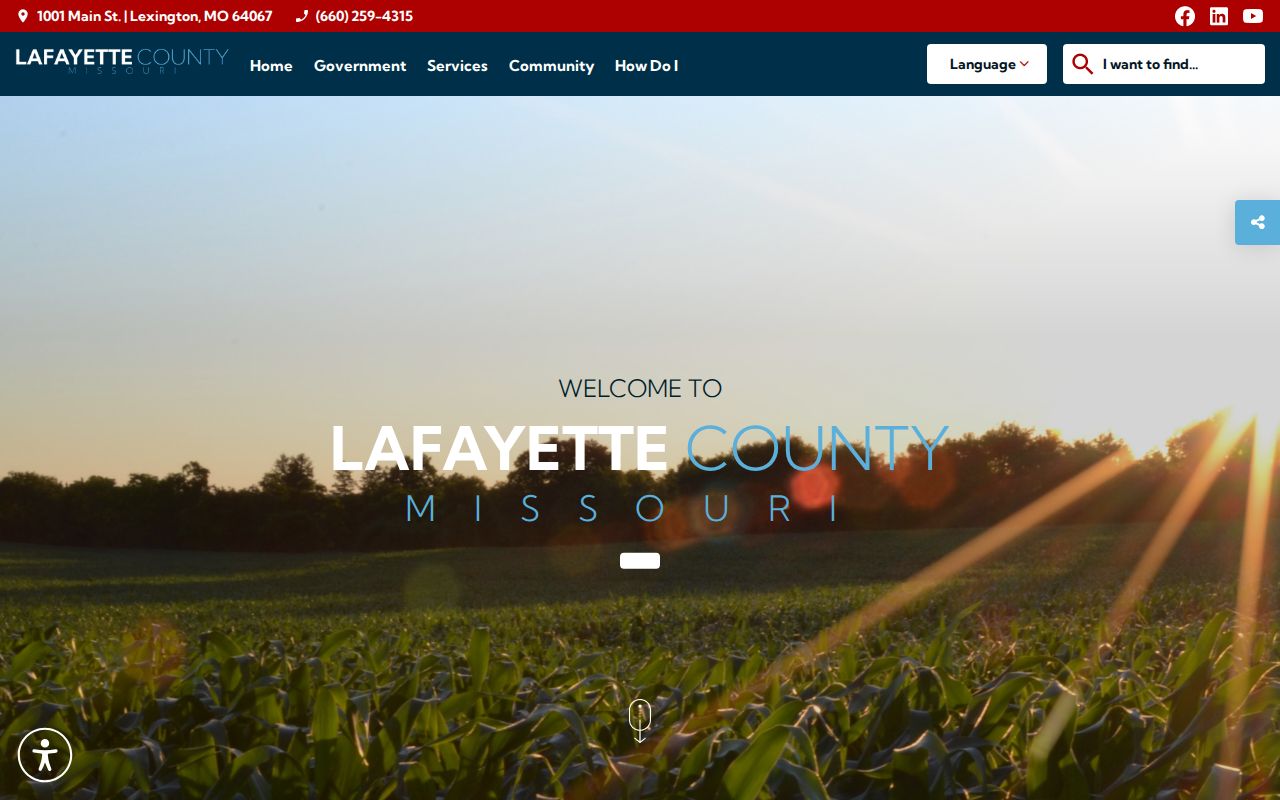 Lafayette County court docket county government access page